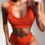 Scoop Neck Wide Strap Two-Piece Swim Set - Korvel