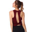 Top de Yoga de Espalda Abierta para Mujer - Ropa Activa Rosa