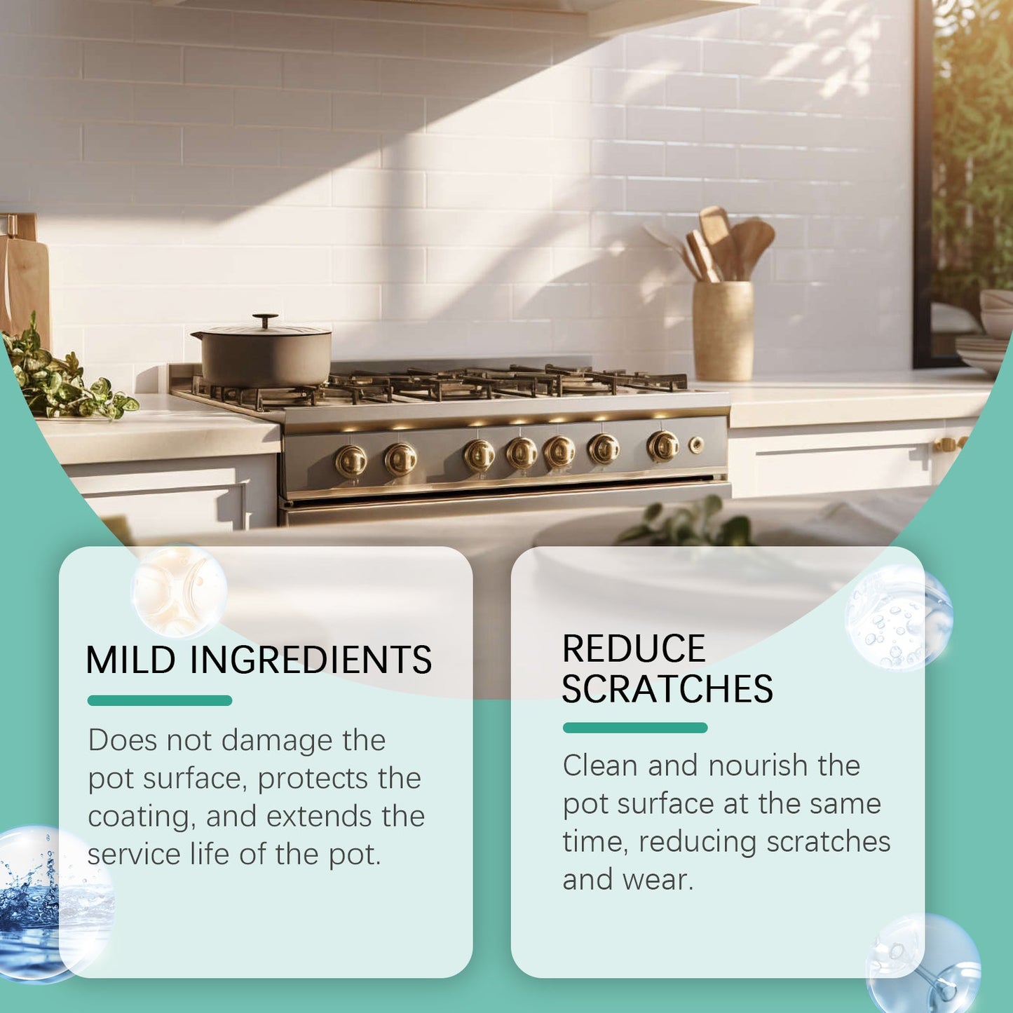 Kitchen Grease Cleaner Remove Grease And Dirt From The Bottom Of Kitchen Pans Polishing Anti-Rust Cleaner - Korvel