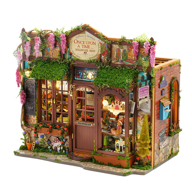 DIY wooden fairy-tale Wonderhous: mini bookends, assembleable houses, gifts, home decor - Korvel