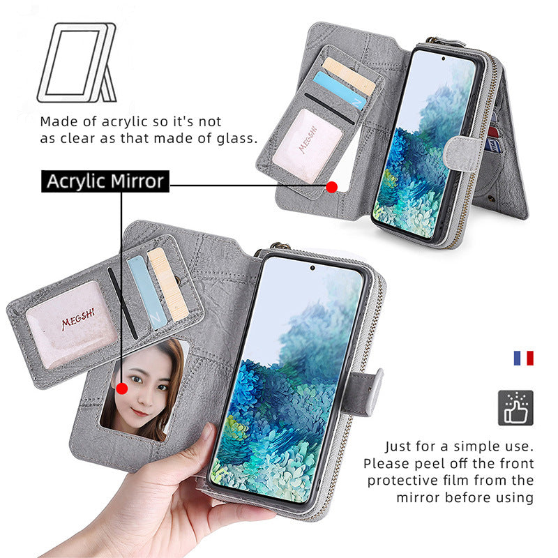 Suitable for iPhone 15 Promax phone case, wallet, card insertion phone case, flip cover leather case - Korvel