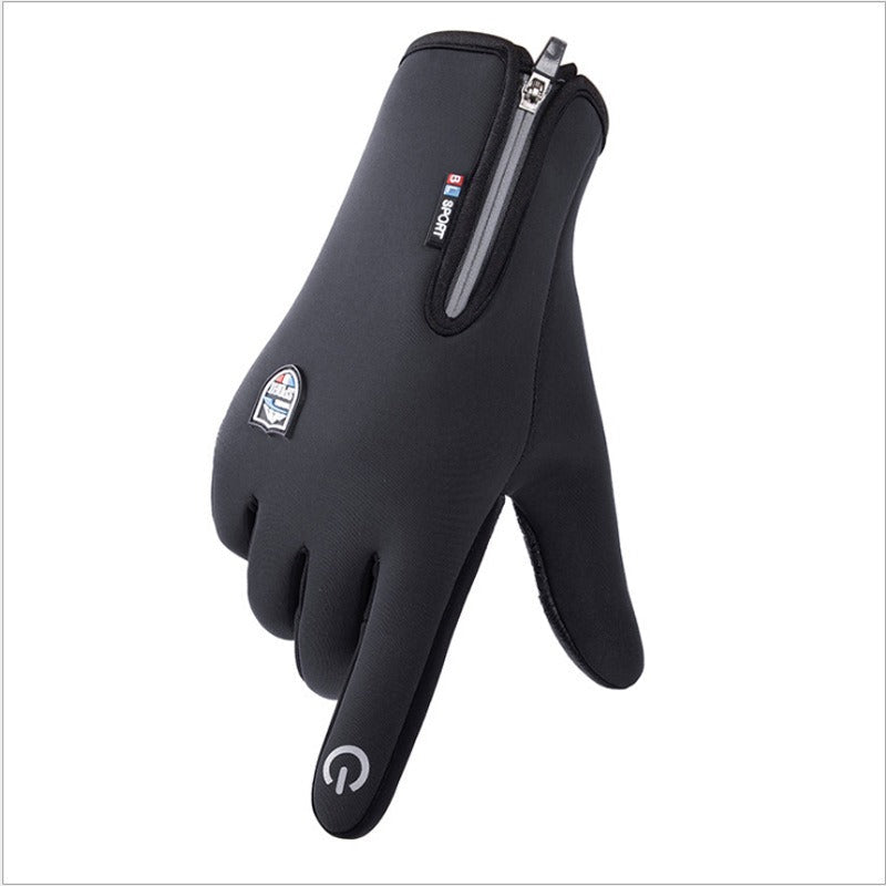 Winter Fleece Thermal Warm Outdoor Gloves Touchscreen Waterproof Cycling Bicycle Windproof Glo - Korvel