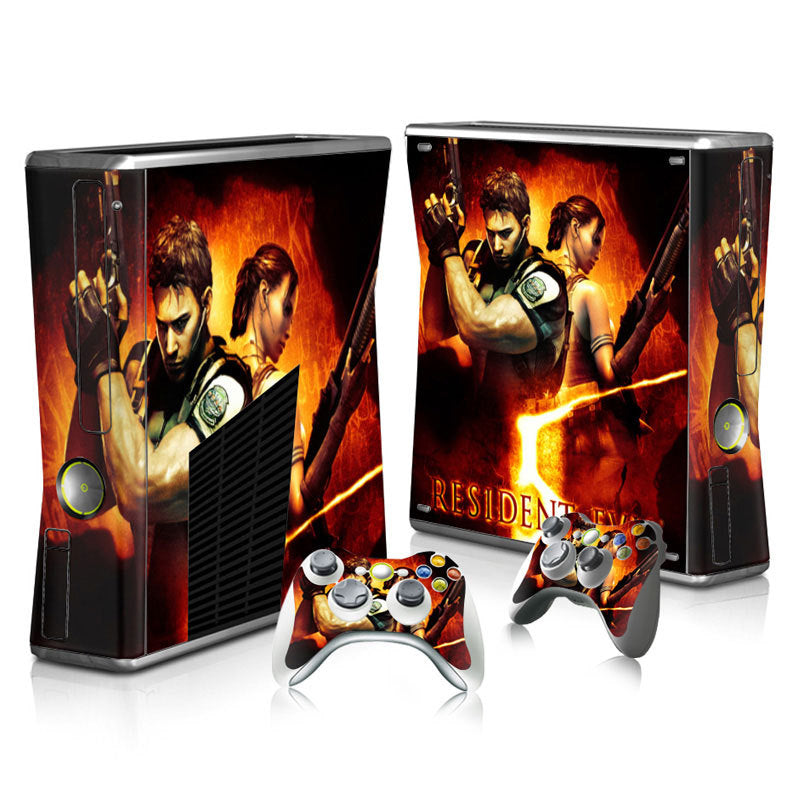 Xbox 360 Slim Full Body Color Membrane Stickers with Scratch-Resistant Protection - Korvel