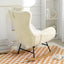 Chaise Berçante Premium en Tissu Cachemire