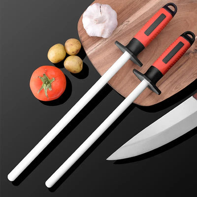 Ceramic Knife Sharpening Rod - 10/12 Inch Professional Tool