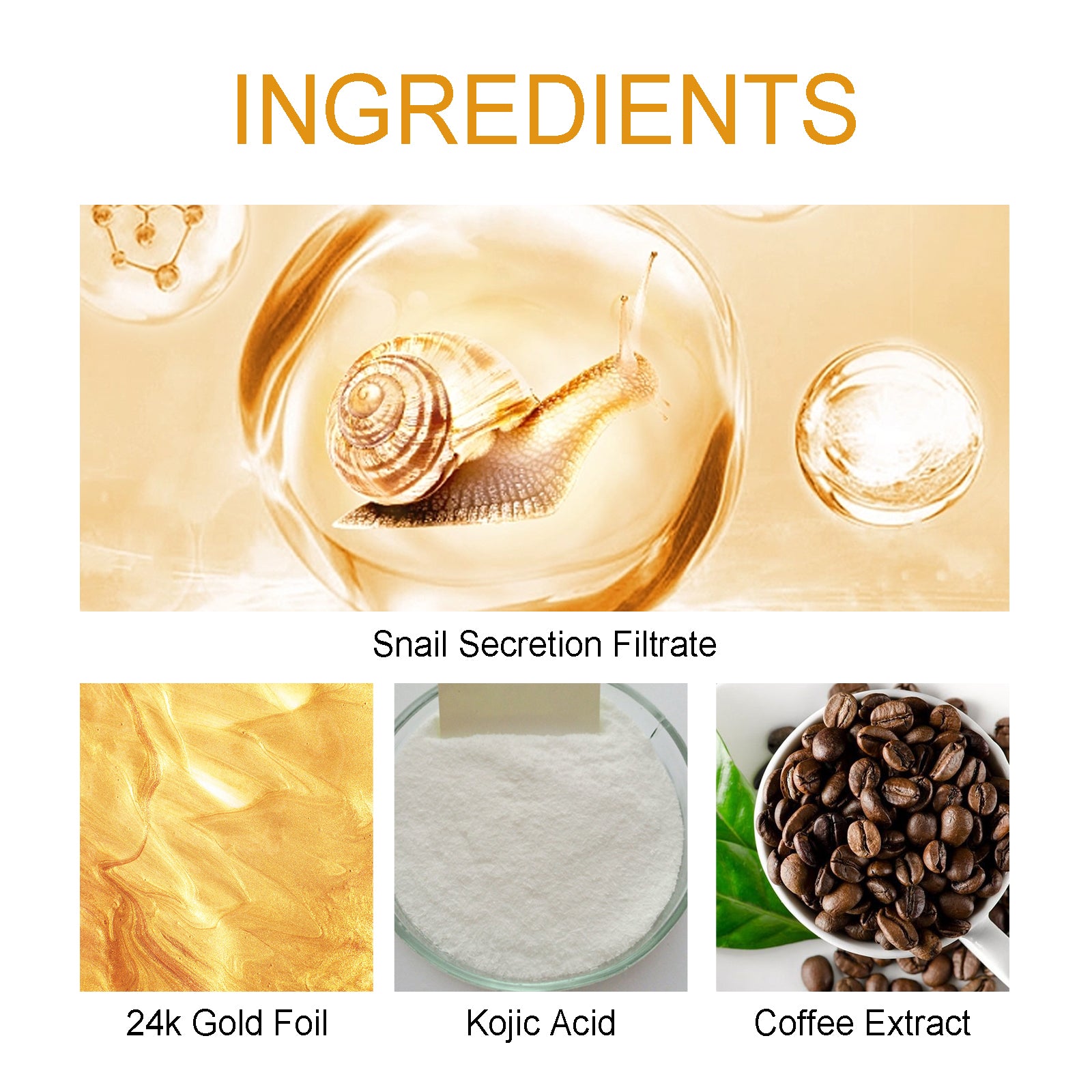 Gold Snail Eye Patch Hydrating Eye Patch Skin Care Around The Eyes - Korvel