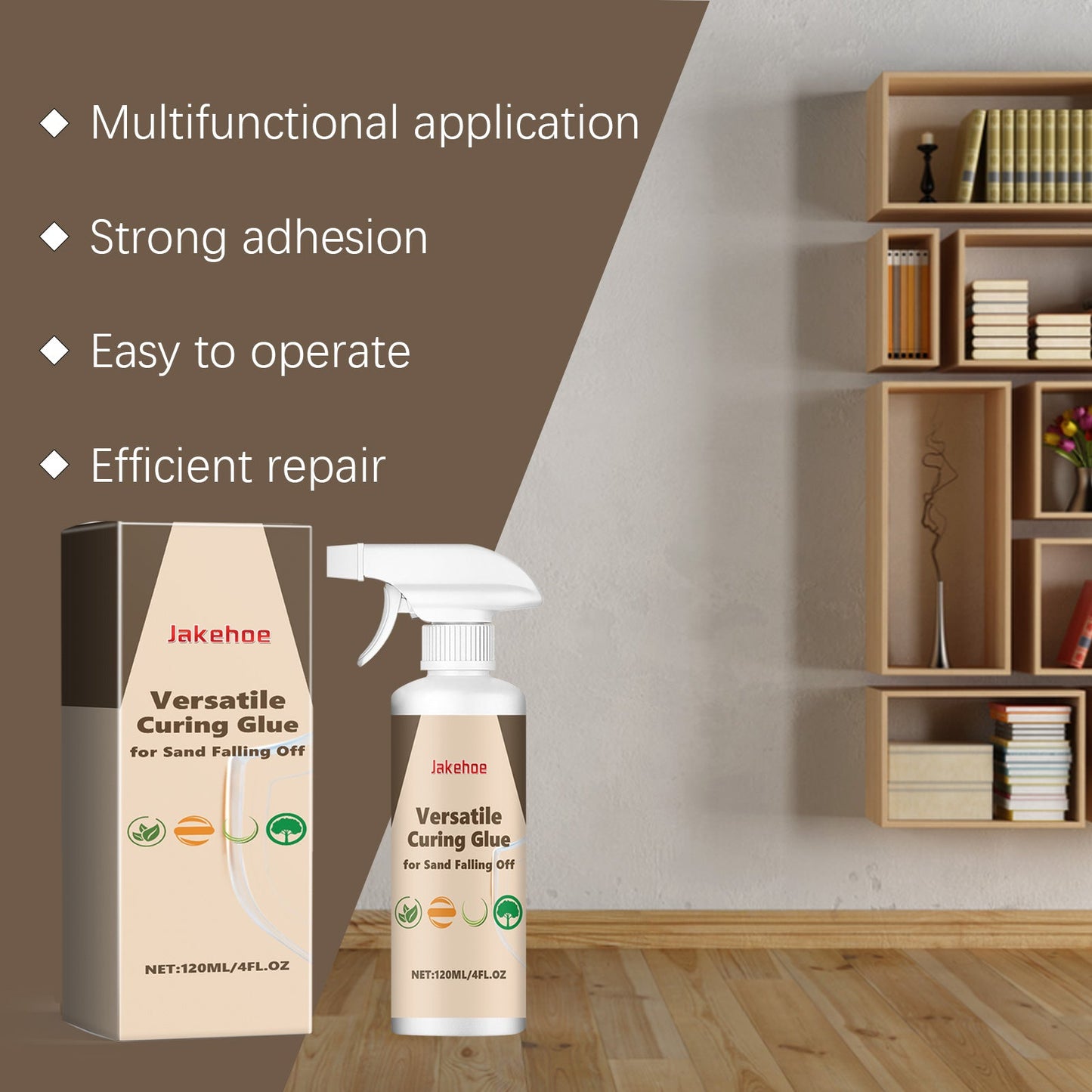 Wall Repair Dust Fixing Spray for Interior & Exterior