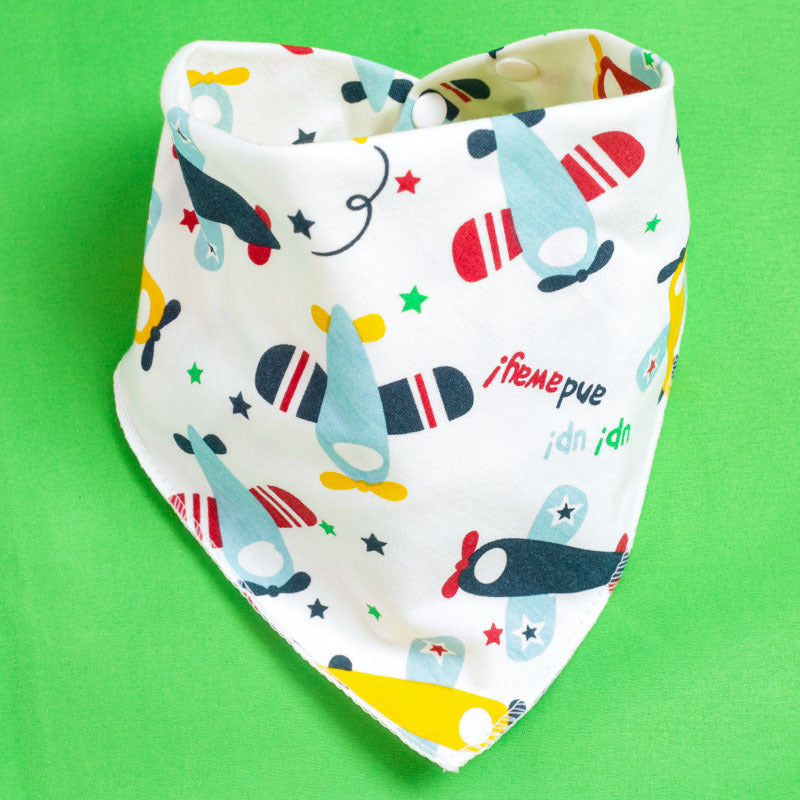 Baby Drooling Towel Baby Triangle Towel Double Layer According To The Buckle Newborn Child Headscarf Bib Scarf Spring And Summer Four Seasons - Korvel