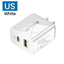 PD12W charger 5V 2.4A European, American and British standard charging head Type-C adapter PD+USB charging head - Korvel