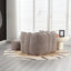 Soft Bean Bag Chair with High Resilient Foam(Chips)for living room and bedroom,Comfortable Square Lazy Sofa with Footstool - Korvel