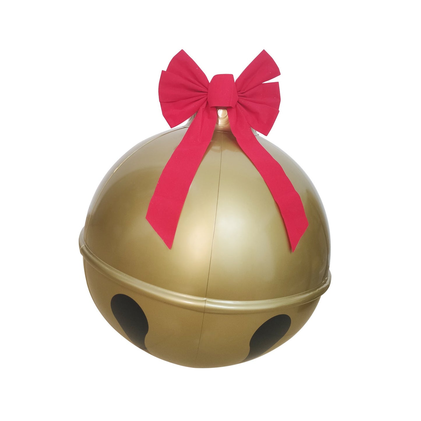 Campana de Navidad Inflable con Lazo para Decoración Exterior
