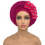 Elegant Floral Auto Gele Headwrap - 2024 African Turban