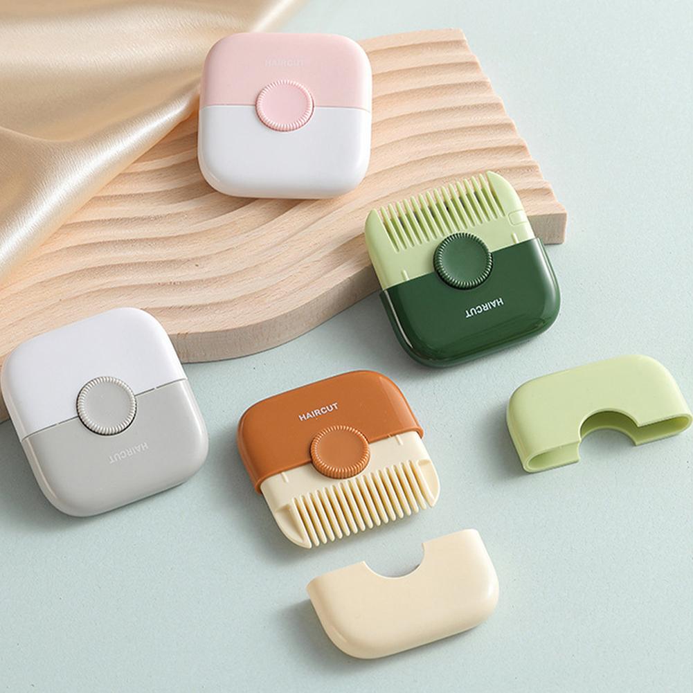 2 In 1 Hair Trimmer Bangs Trimmer  Mini Manual Hair Trimmer Comb Hair Razor Comb Cutter Portable Hair Cutting Comb Haircut Tool - Korvel