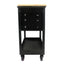 3 DRAWERS MULTIFUNCTIONAL TOOL CART WITH WHEELS AND WOODEN TOP - Korvel