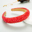 Hair Hoop Hand Woven Beaded Head Hoop Female Baroque Sponge Hair Bundle Korean Style Of The Net Red Face Wash Hair Accessories - Korvel