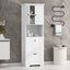 Elegant Tall Bathroom Cabinet with Ample Storage Space