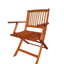 Foldable Patio Dining Set 4 Folding Chairs Indoor and outdoor universal Teak - Korvel