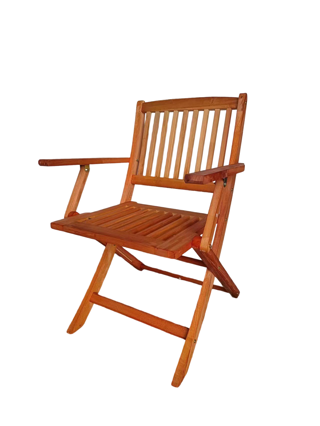 Foldable Patio Dining Set 4 Folding Chairs Indoor and outdoor universal Teak - Korvel