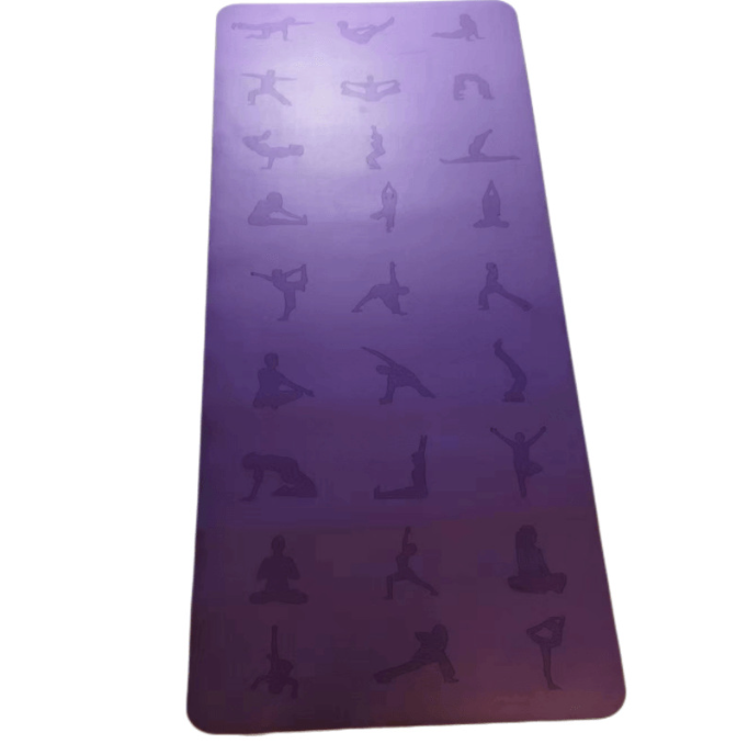 Natural rubber yoga mat PU professional non-slip yoga studio dedicated fitness mat male beginner yoga thickened - Korvel