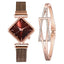 Women Square Watch Luxury Ladies Quartz Magnet Buckle Gradient Color Watches Relogio Feminino For Gift Clock - Korvel