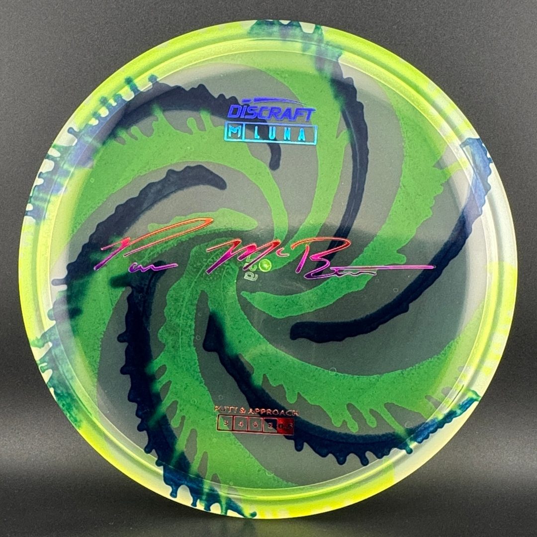 Fly Dye Z Luna Disc Golf Putter - Édition Paul McBeth