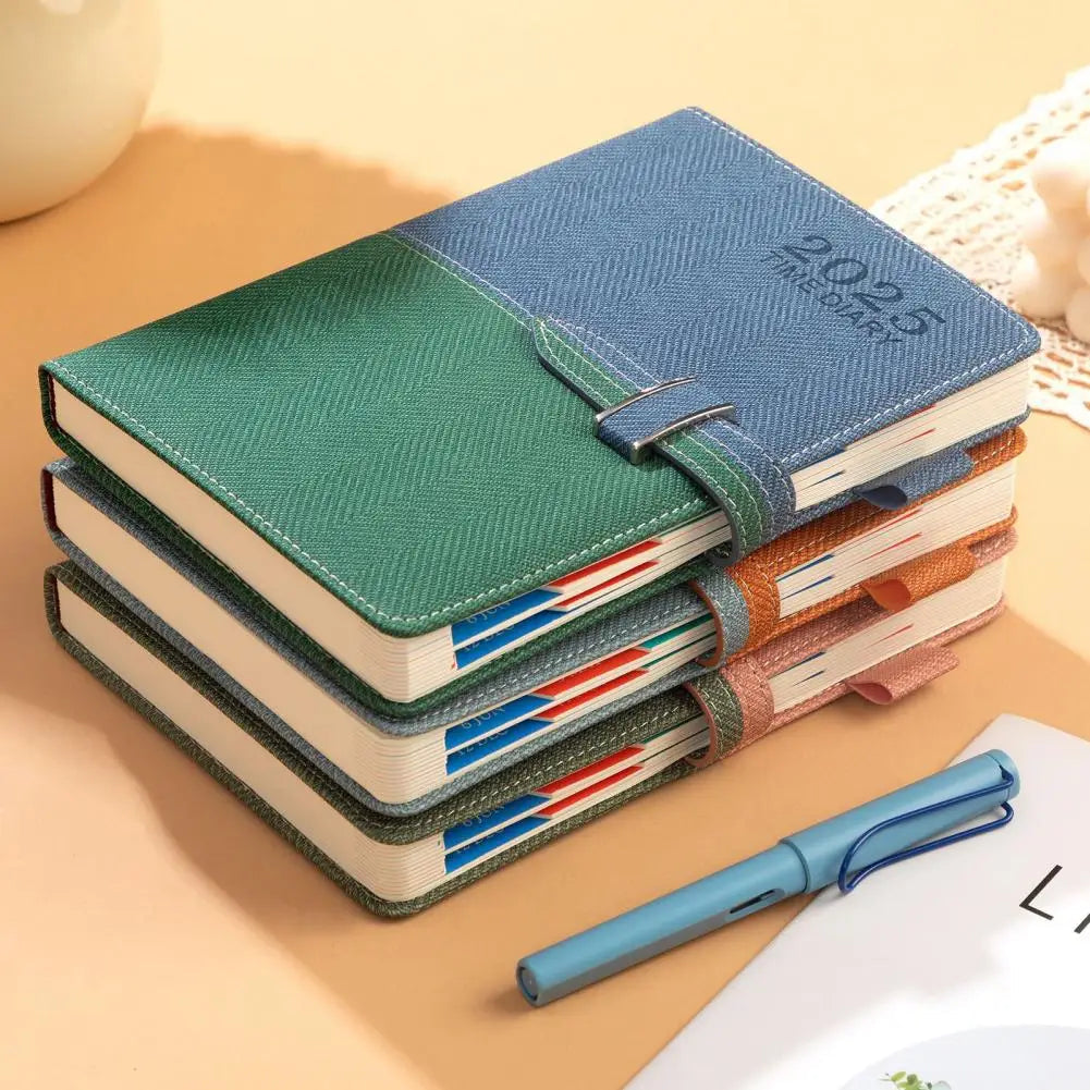 Schedule English Plan Office Efficiency Manual Calendar Notebook - Korvel