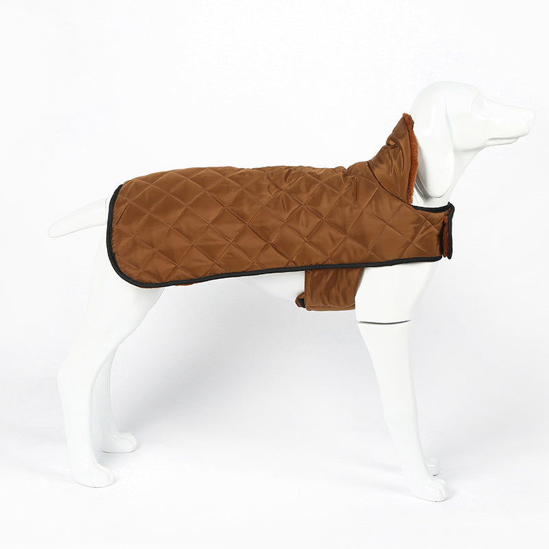 Heated Pet Clothing - New Fashion Warm Dog Cotton Jacket with Short Rabbit Fur - Korvel
