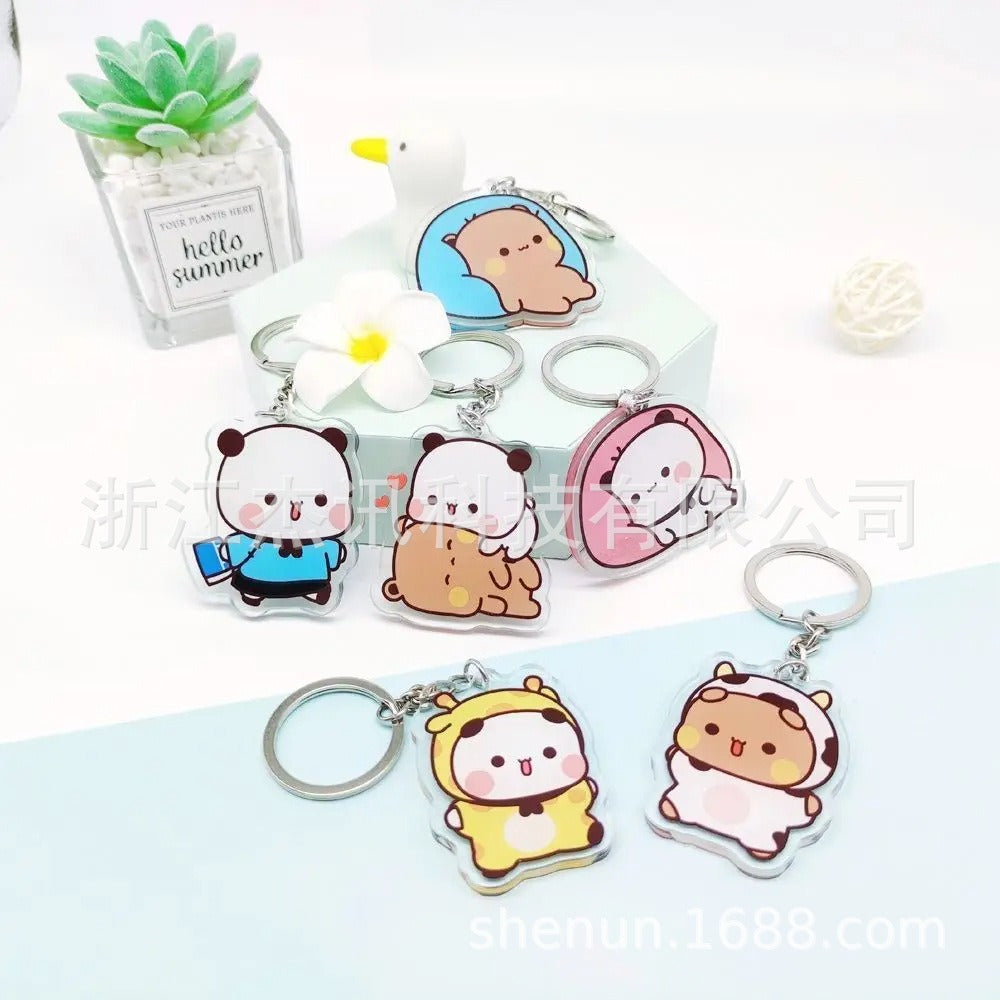 Porte-clés en pendentif Panda Géant Bubudu Cartoon Mignon