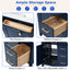 30-Inch Blue Bathroom Vanity with Ceramic Sink and Ample Storage - Ideal Choice for Small Bathrooms - Korvel