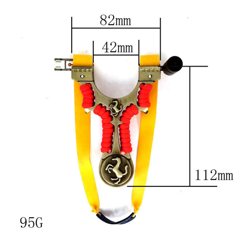 Metal Flat Skin Slingshot Ferrari Built-in Small Magnet Slingshot, Free Binding, Fast Pressing Laser Infrared Slingshot - Korvel