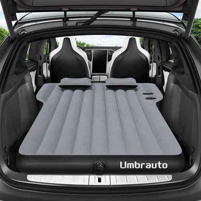 Umbrauto Tesla Y Car Camping SUV Thicken Air Mattress,Gray - Korvel