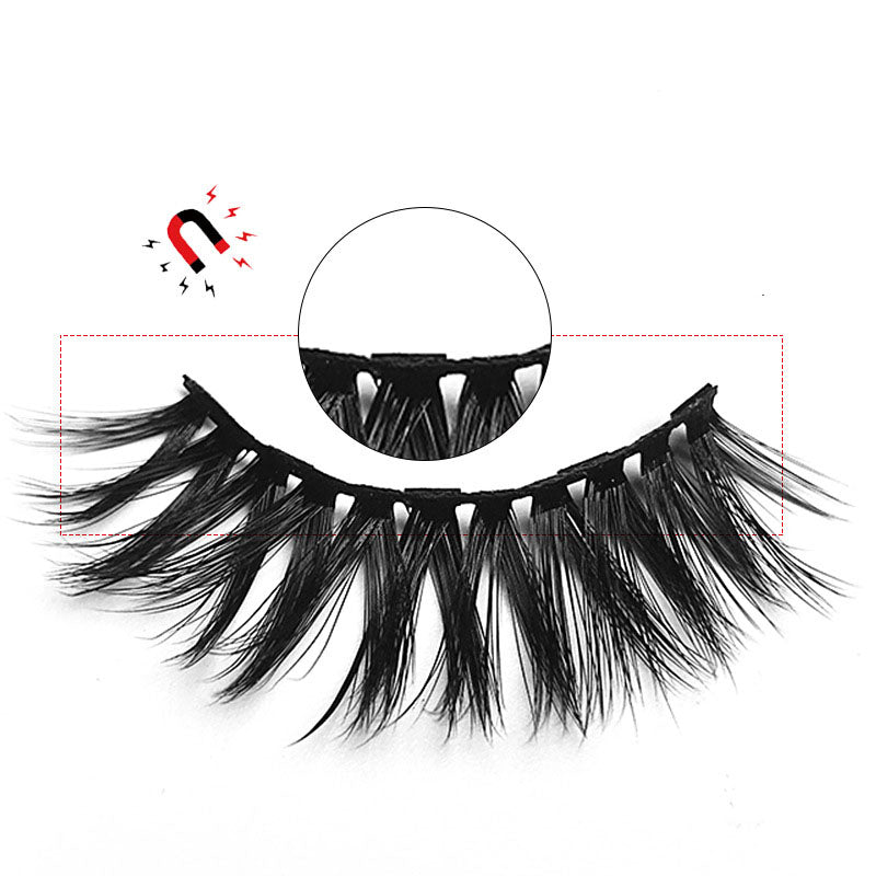 Magnetic False Eyelashes with Liquid Eyeliner - 5 Pairs