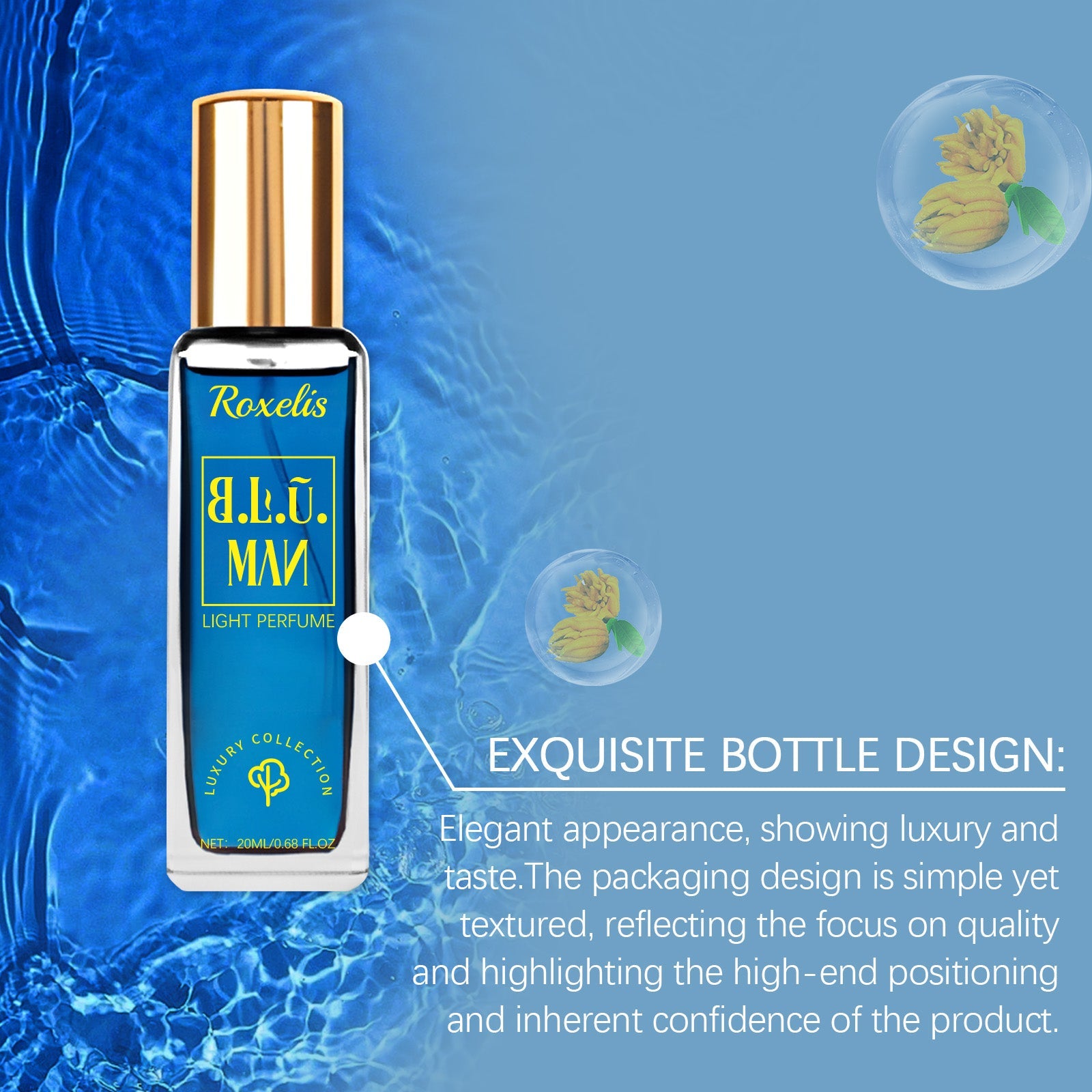 Marine Wood Luxury Eau De Toilette Portable Lasting Fragrance Fresh And Elegant Niche Natural Fragrance - Korvel