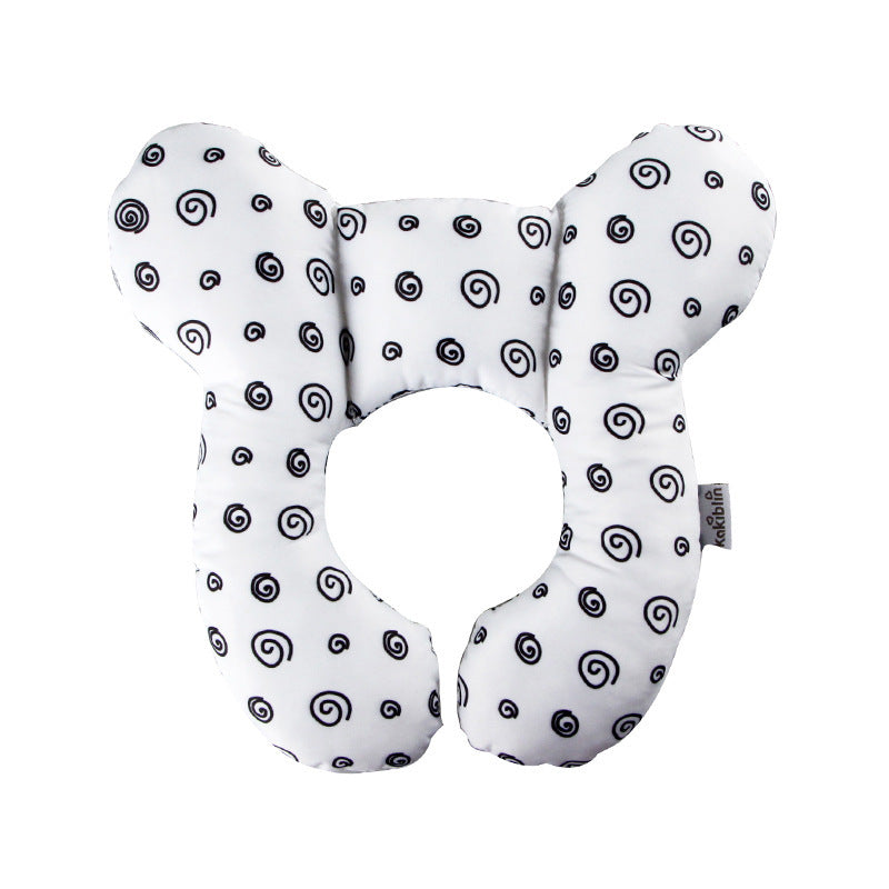 Baby head protection U-shaped pillow stroller fixed head pillow car seat sleeping protection head and neck pillow - Korvel