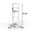 Accent Portable Garment Rack with Storage Organizer - White Finish