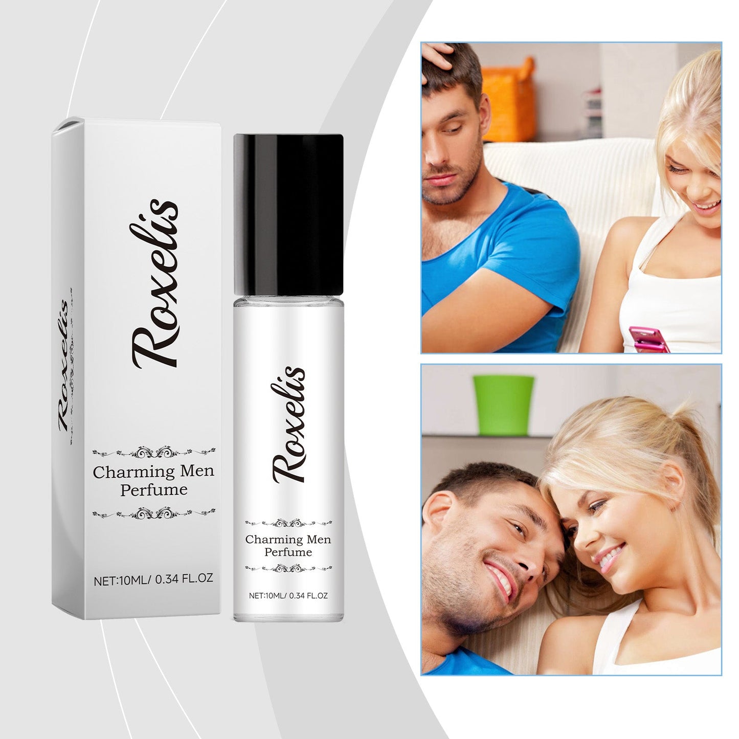 Men's Floral Pheromones Fragrance Lasting Fragrance Exudes Male Charm Niche Wooden Portable Ball Bearing Perfume - Korvel
