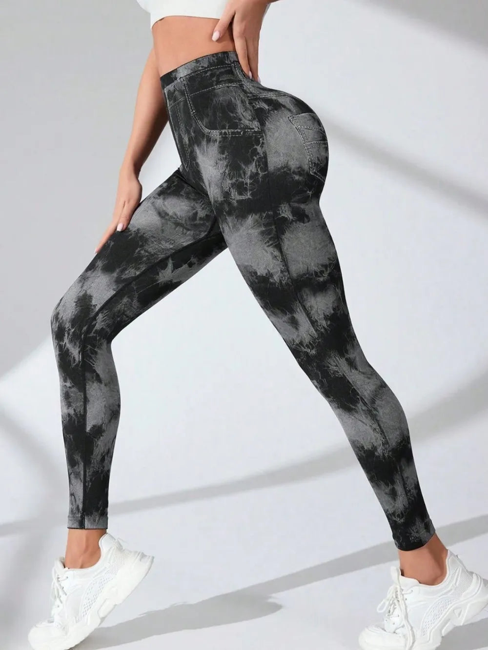Tie-Dye High Waist Active Leggings - Korvel