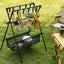 Outdoor camping folding shelf camping car drying rack drying net drying rack storage rack - Korvel