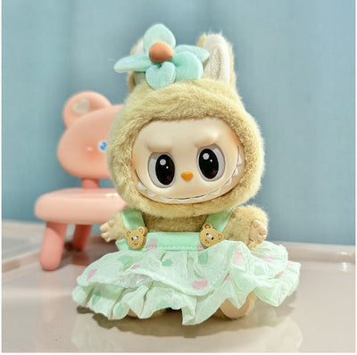 Clothing] Labubu Clothes with PVC Face Pendant, Labubu Sitting Party Series Doll Clothing - Korvel