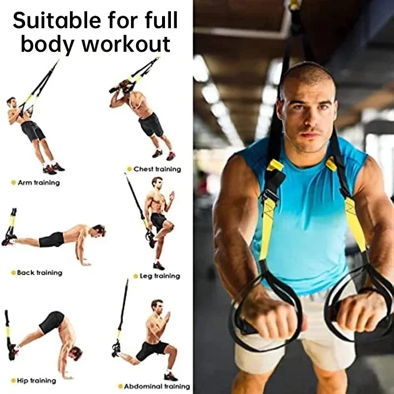 Suspension Training Strap - Adjustable, Wall Mount, Professional (TRX-style) - Korvel