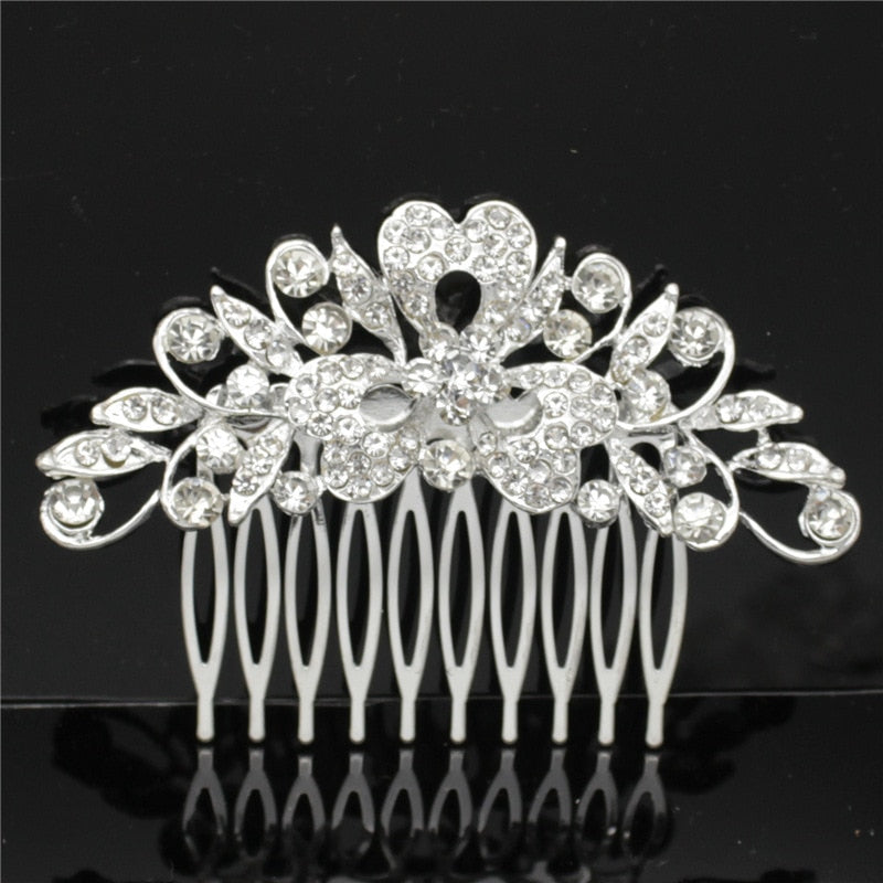Wedding Dress Accessories Bridal Accessories Wedding Bridal Accessories Alloy Rhinestone Hair Combs Bridal Tiara - Korvel
