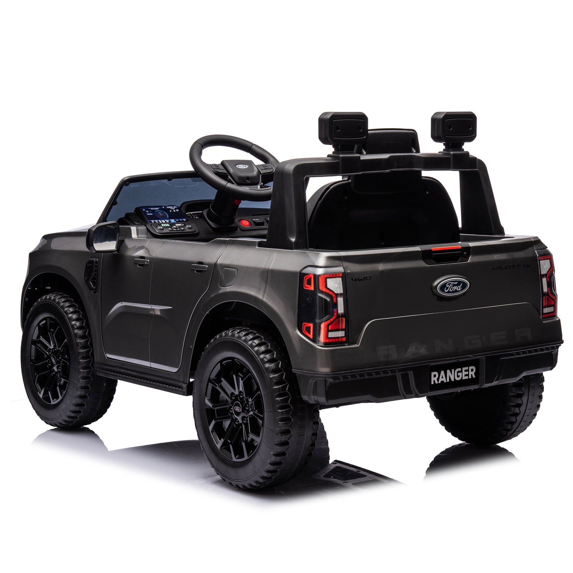 12V children's car remote control, authorized Ford Ranger, 2WD speed 1.86-4.97 miles per hour, suitable for chil hour, suitable - Korvel