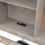 Twin Size Lounge Daybed with Storage Shelves, Cork Board, USB Ports and 3 Drawers, Antique Gray - Korvel