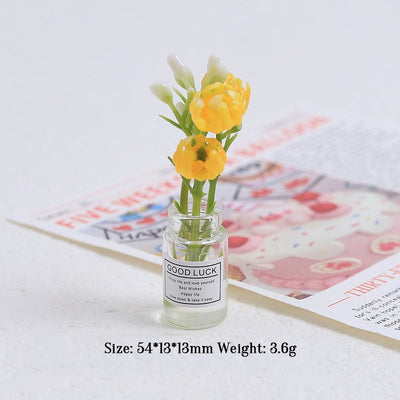 Multicolor three-dimensional luminous vase, creative handmade DIY cream glue accessories, resin small parts - Korvel
