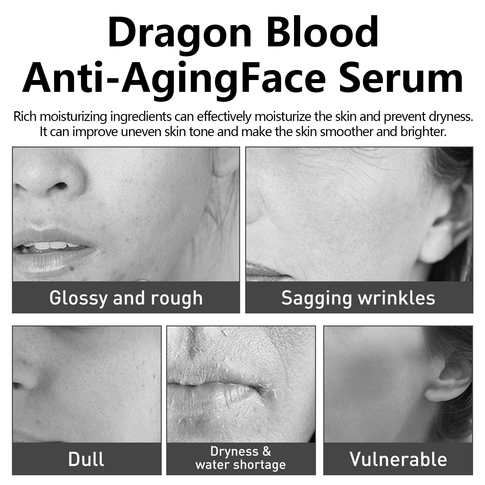Dragon Blood Facial Treatment Essence Moisturizes And Tightens Soft, Smooth And Delicate Facial Skin - Korvel