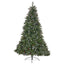 9' Glitter Bristle Mixed Hinged Tree with 72 Red Berry and 73 Pine Cones and 2099 tips,Dia:66 - Korvel