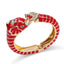Bracelet ouvert en émail éléphant élégant