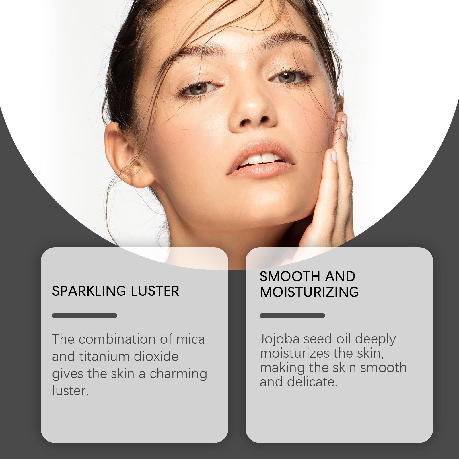 Body Glitter Oil, Facial Body Liquid Highlighter Moisturizer Easy To Apply Party Focus Brightening - Korvel