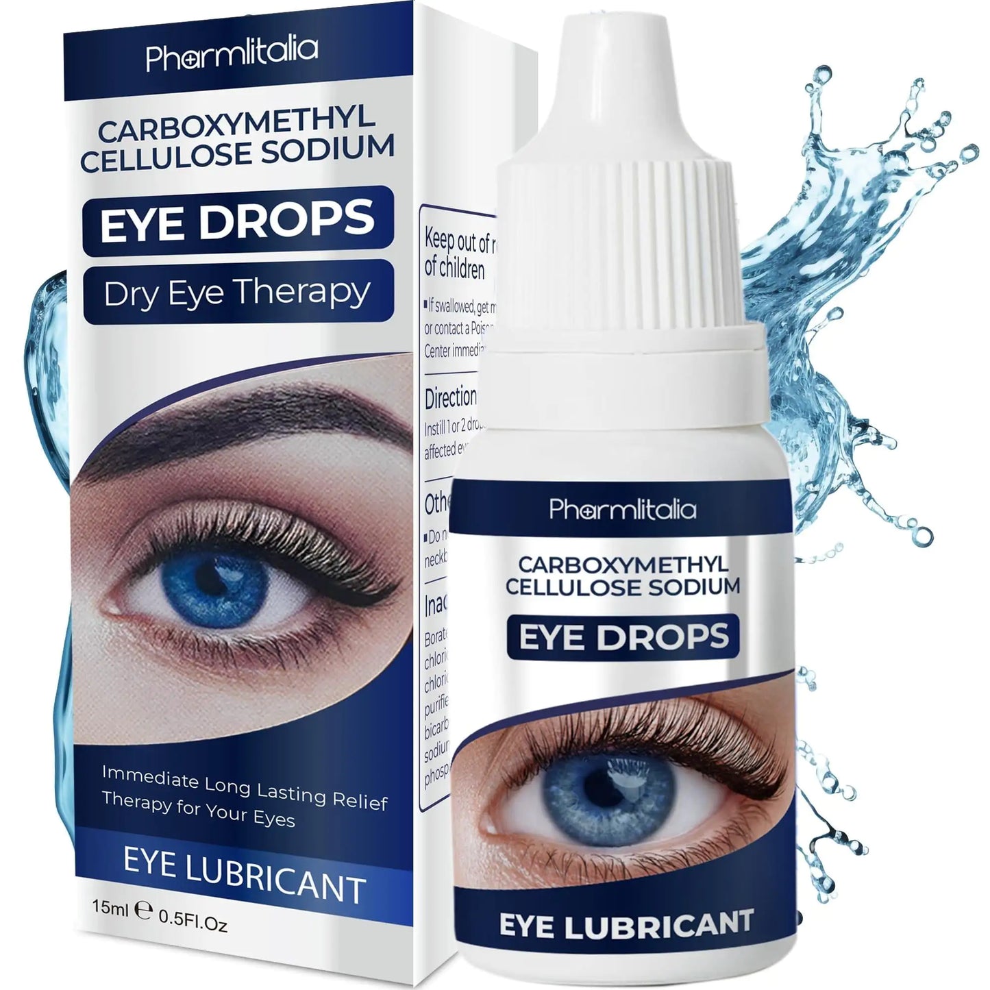Gouttes oculaires douces pour les yeux secs et irrités