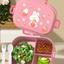 Cartoon cute small fresh microwaveable compartment insulation lunch box fresh-keeping box - Korvel